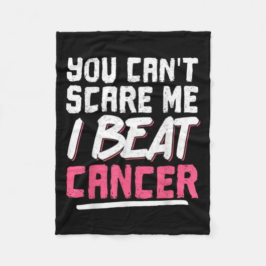 You Can't E Me I Beat Cancer  Fleece Deken (Voorkant)