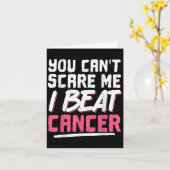 You Can't E Me I Beat Cancer  Kaart (Gele Bloem)