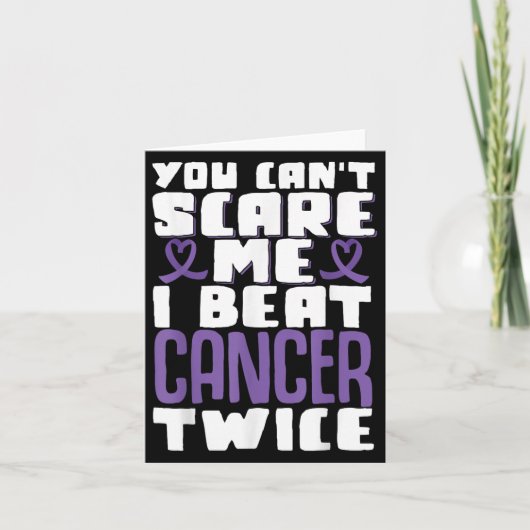 You Can't E Me I Beat Cancer Twice  Kaart (Voorkant)