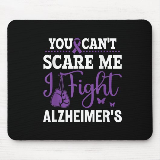 You Can't E Me I Fight Heimer's - Dementia Awarene Muismat (Voorkant)