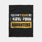 You Can't E Me I Have 4 Daughters  Fleece Deken (Voorkant)