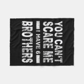 You Can't E Me I Have 6 Brothers  Fleece Deken (Voorkant (Horizontaal))
