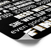 You Can't E Me I Have A Crazy Aunt Who Happens To  Poster (Hoek)