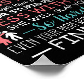 You Can't E Me I Have A Crazy Sister Funny For Sib Poster (Hoek)