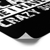 You Can't E Me I Have A Crazy Sister Funny Poster (Hoek)