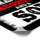 You Can't E Me I Have A Daughters And A Son Gift D Poster (Hoek)