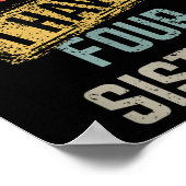 You Can't E Me I Have Four Sisters Funny Brother L Poster (Hoek)