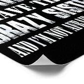 You Can't E Me I Have Three Crazy Sisters Gift  Poster (Hoek)