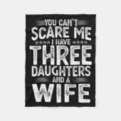 You Can't E Me I Have Three Daughters Funny Father Fleece Deken (Voorkant)