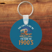 You Cant E Me I'm From 1900's Oxen Covered Wagon V Sleutelhanger (Voorkant)