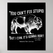 You Can't Fix Stud But I Can It's Gonna Hurt Think Poster (Voorkant)