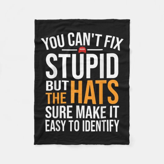 You Can't Fix Stud But The Hats Sure Make It Easy  Fleece Deken (Voorkant)