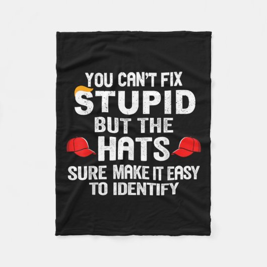 You Can't Fix Stud But The Hats Sure Make It Easy  Fleece Deken (Voorkant)