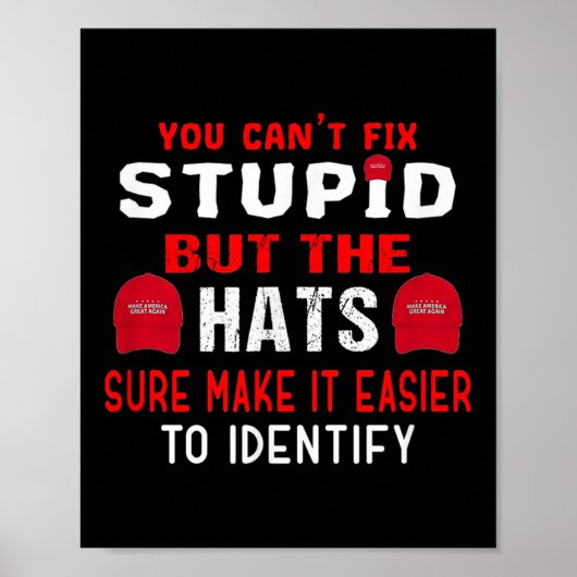 You Can't Fix Stud But The Hats Sure Make It Easy  Poster (Voorkant)