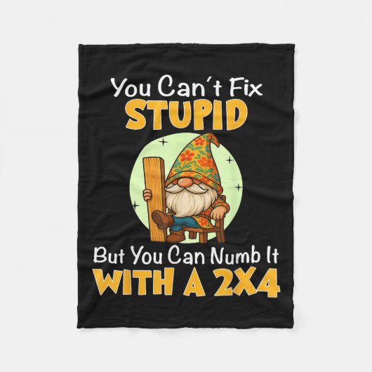 You Can't Fix Stud But You Can Numb It With A 2x4  Fleece Deken (Voorkant)