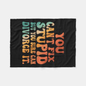 You Can't Fix Stud But You Sure Can Divorce It Div Fleece Deken (Voorkant (Horizontaal))