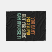 You Can't Fix Stud But You Sure Can Divorce It  Fleece Deken (Voorkant (Horizontaal))