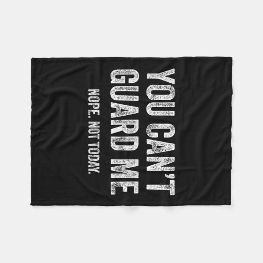 You Can't Guard Me Fleece Deken (Voorkant (Horizontaal))