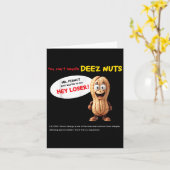 You Can't Handle Deez Nuts, Funny , Peanut Allergy Kaart (Gele Bloem)