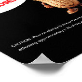 You Can't Handle Deez Nuts, Funny , Peanut Allergy Poster (Hoek)