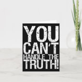 You Can't Handle The Truth!  Kaart (Voorkant)
