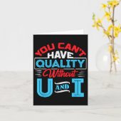 You Can't Have Quality Without U And I - Qa Qualit Kaart (Gele Bloem)