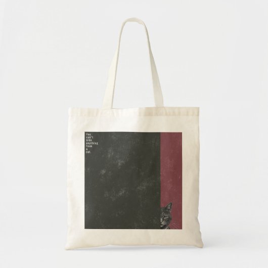 ”You can't hide anything from a cat”　tote bag  Tote Bag (Voorkant)