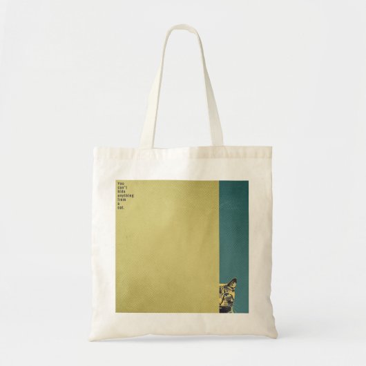 ”You can't hide anything from a cat” tote bag Tote Bag (Voorkant)