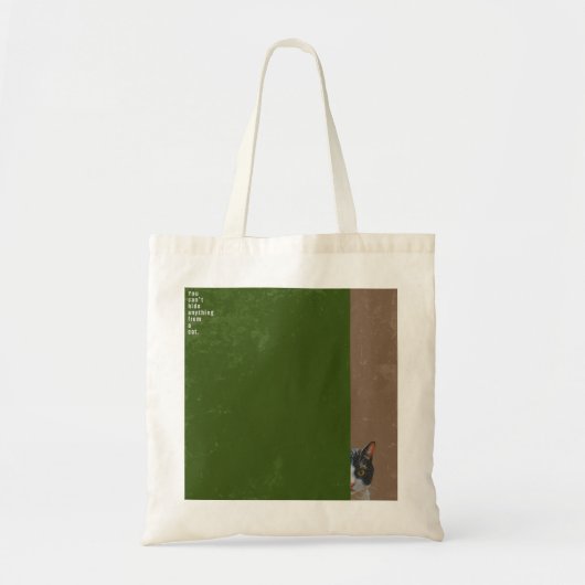 ”You can't hide anything from a cat” tote bag Tote Bag (Voorkant)