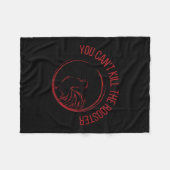You Can't Kill The Rooster Premium Fleece Deken (Voorkant (Horizontaal))