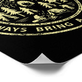 You Can't Outrun A Bear Always Bring A Slow Friend Poster (Hoek)