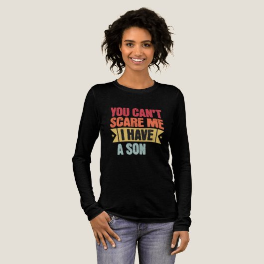 You Can't Scare Me I Have A Son Tri-Blend Shirt (Voorkant)