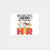 You Can't Spell Hero Without HR Human Resources Post-it® Notes (Voorkant)