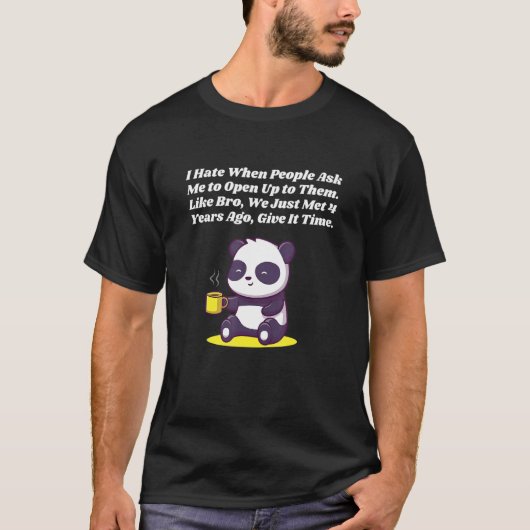 You Cant Tell Me to Open Up Introvert Funny Antiso T-shirt (Voorkant)