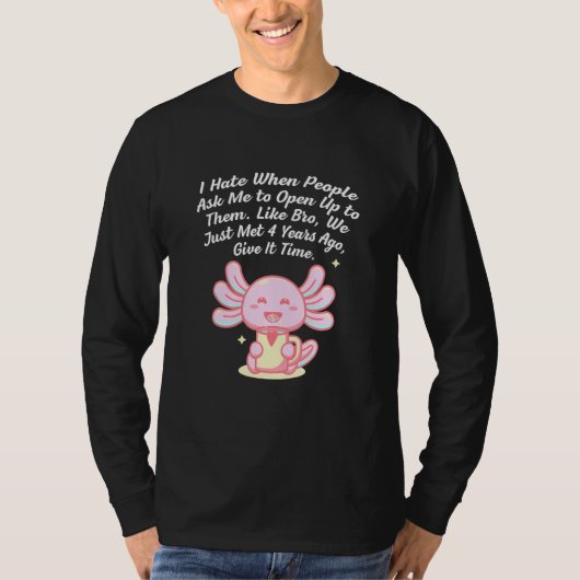 You Cant Tell Me to Open Up Introvert Funny Antiso T-shirt (Voorkant)