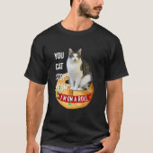 You Cat Stop Meow Ik Op Een Roll Grappig T-shirt V (Voorkant)