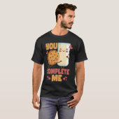 You Complete Me  Cookie and Milk Chocolate Chip T-shirt (Voorkant volledig)