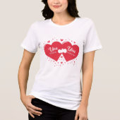 You Complete Me Romantic Valentine’s Gift Tri-Blend Shirt (Voorkant)