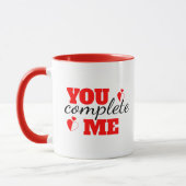 You Complete Me – Romantische Mok voor koppels (Links)
