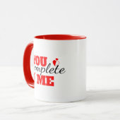 You Complete Me – Romantische Mok voor koppels (Voorkant links)