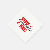 You Complete Me – Romantische papieren servetten v (Hoek)