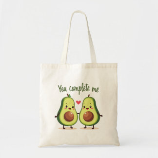 You Complete Me - Schattige Avocado Love Design Tote Bag