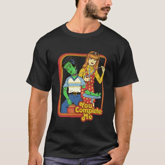 You Complete Me Valentine Sarcastic Retro Funny Ad T-shirt (Voorkant)
