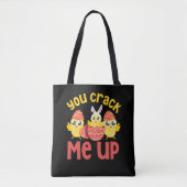 You Crack Me Up Easter Chicks Tote Bag (Voorkant)