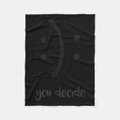 You Decide Trendy Emotions Happy Sad  Fleece Deken (Voorkant)