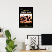 You Deserve a Trophy Coach Foto Basketbal Poster (Thuiskantoor)