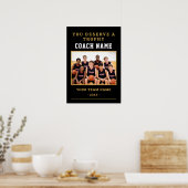 You Deserve a Trophy Coach Foto Basketbal Poster (Keuken)