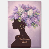 You Deserve Rest Inspirational Magnet (Voorkant)