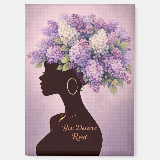 You Deserve Rest Inspirational Magnet (Voorkant)