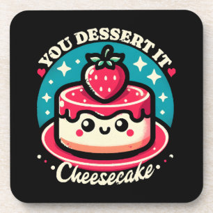 You Dessert It - Cheesecake Kawaii Bier Onderzetter